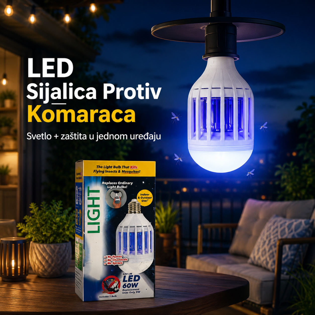 SIJALICA PROTIV KOMARACA