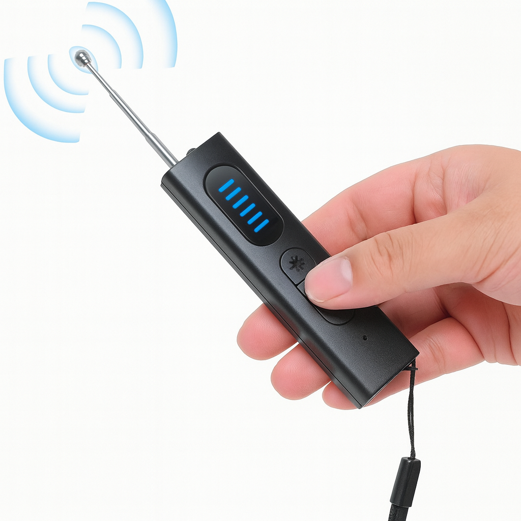 DETEKTOR SKRIVENIH KAMERA, GPS UREĐAJA I PRISLUŠKIVAČA